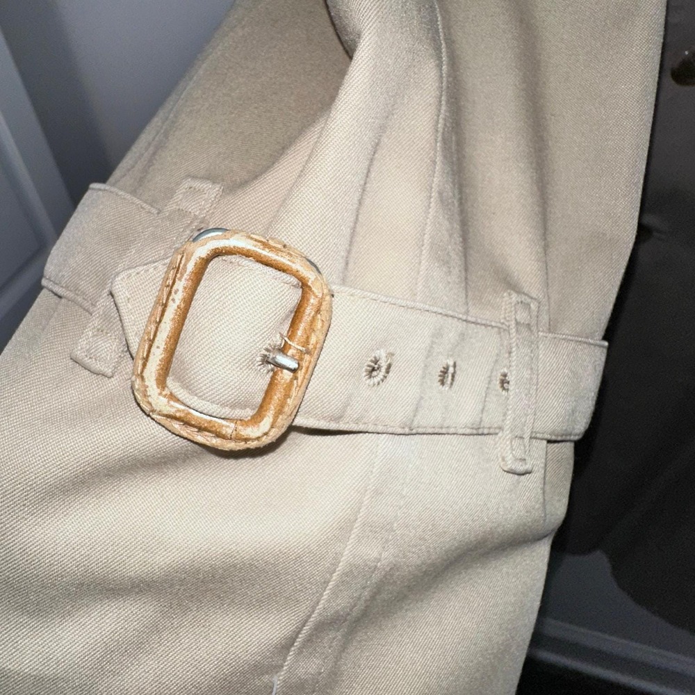 Burberrys Trench Coat 42 Long Khaki Good Vtg Nova Check Made in England‎ Classic - Picture 7 of 16